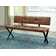 Mitchum Faux Leather Upholstered Bench