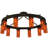 Clark Glass Semi Flush Mount