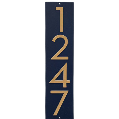 Floating 1-Line Wall Address Plaque