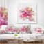 Coussin décoratif à imprimé floral belle fleur rose-29895771-89809703