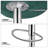 Brijet Upholstered Adjustable Height Counter Stool with Metal Frame-1260508157