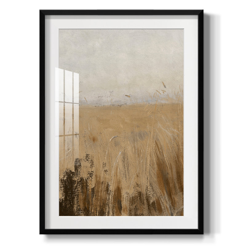 Paysage rétro CCLXVI - impression encadrée, Noir