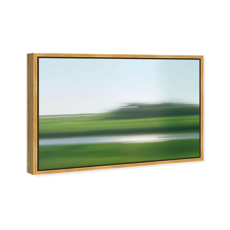 Velocity Meadow II Print by Oliver Gal, 37"H x 55"W, Gold Floater Frame