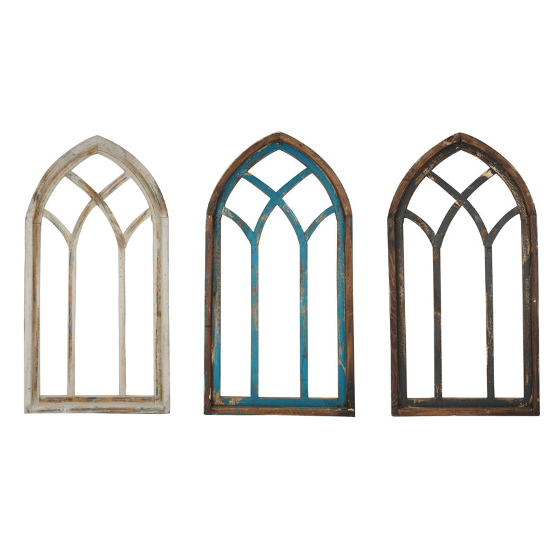 Handmade Farmhouse Buildings & Architecture Wall Decor on Wood, Gray