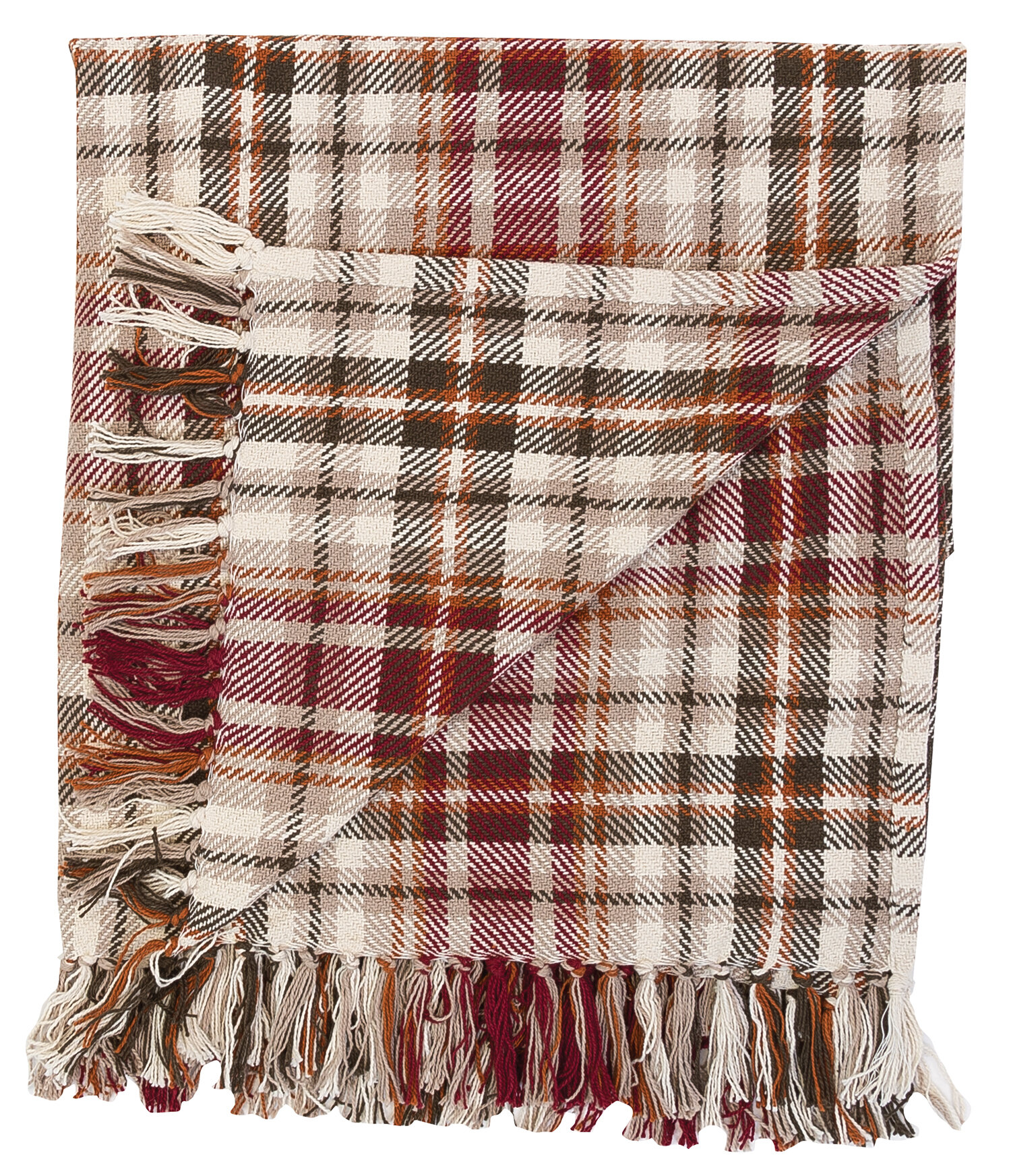 C&F Home Samuel Plaid 100% Cotton Throw & Reviews | Wayfair