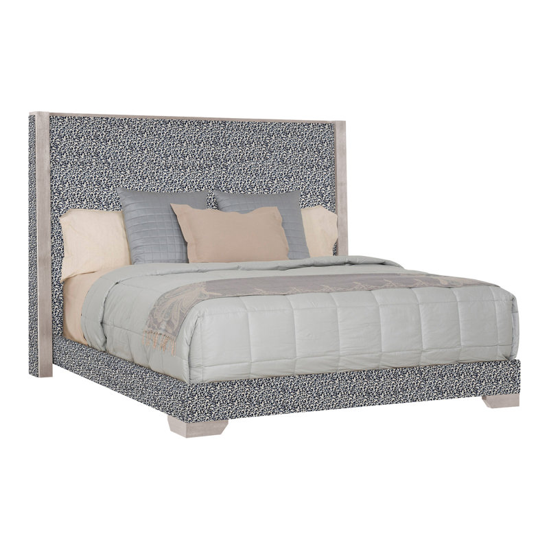 Thom Filicia Home Century Club King Bed, Tarbee Dove, Dove Gray, No