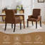 Fauteuil capitonné rembourré à dossier haut, similicuir-1886541630