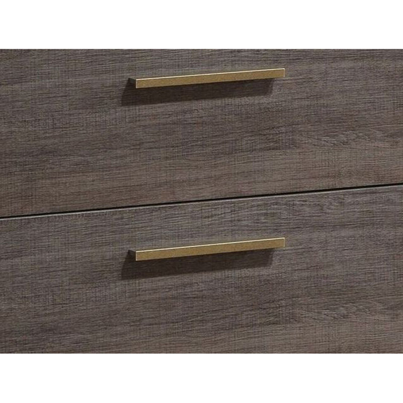 Table de chevet en bois avec 2 tiroirs