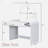 Makeup Vanity Table With Touch Screen Lighted Mirror, Dressing Table With A Drawer And Curved Edges