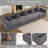 Boneless Convertible Sectional Sleeper Sofa Bed Modular Compression Couch With Removable Back And Arm-330436998