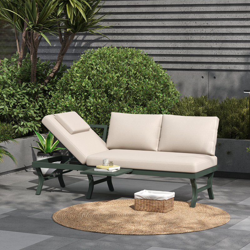 3 - Person Seating Group With Cushions, Green