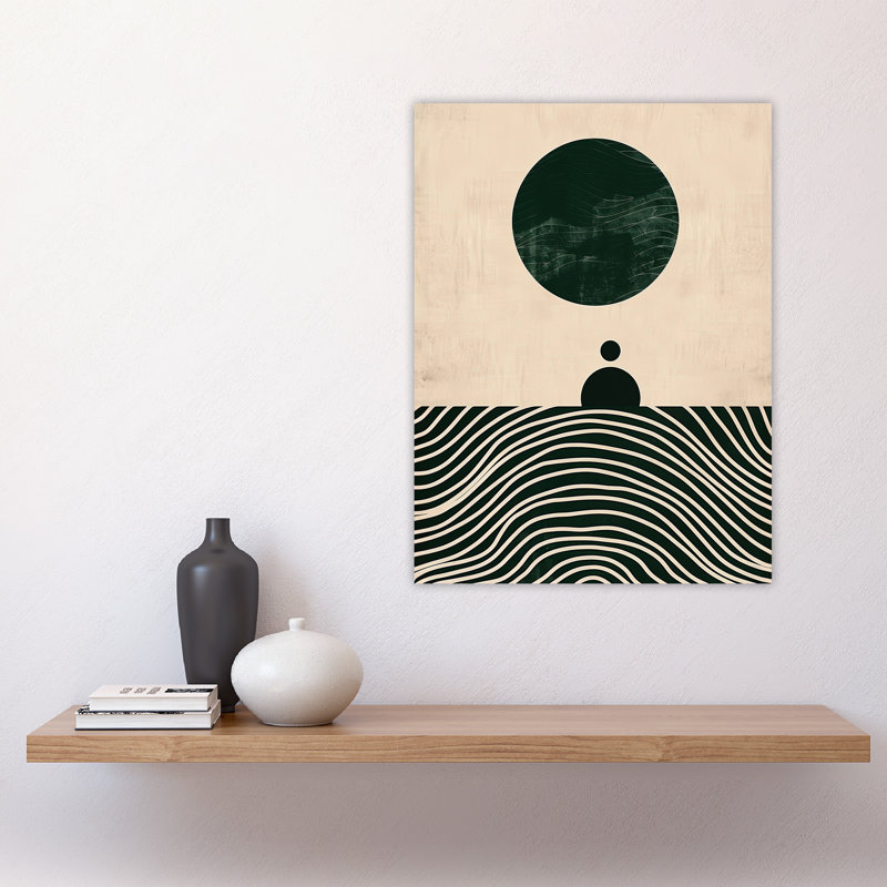 Wall Art Print Tranquil Sea Abstract Calm Bauhaus Design Poster
