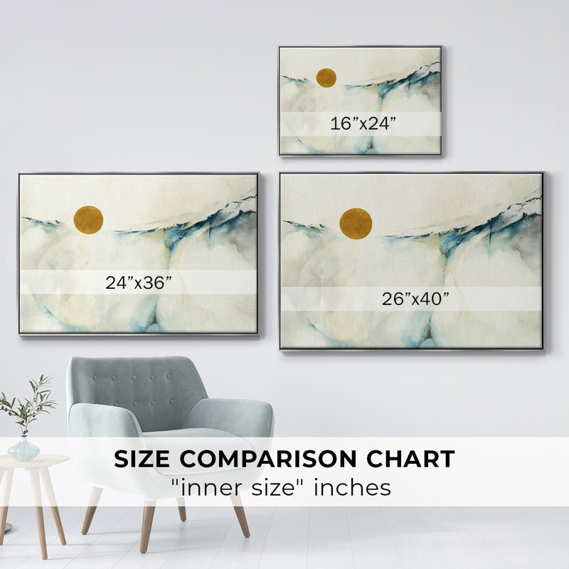 " Continuum ", Silver Floater Framed Canvas, 27" H x 41" W x 2" D