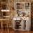 71" Tall Freestanding Kitchen Cabinet white