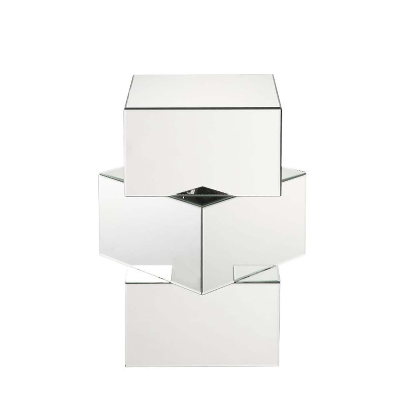 Table de bout Dominic, miroir