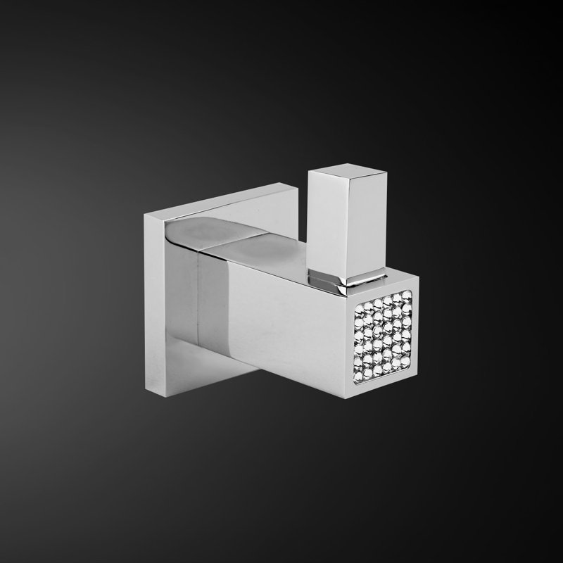 Swarovski Skip Diamond Wall Hook, Polished Chrome