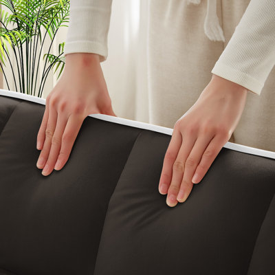Fauteuil inclinable polyvalent à double siège pliable, canapé-lit confortable en velours avec poches latérales, port USB, support pour téléphone pivotant, cendrier et dossier réglable