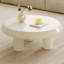 80CM Round Cream White Coffee Table