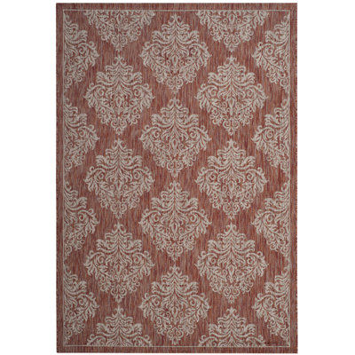 Courtyard Performance Damask Indoor/Outdoor Area Rug