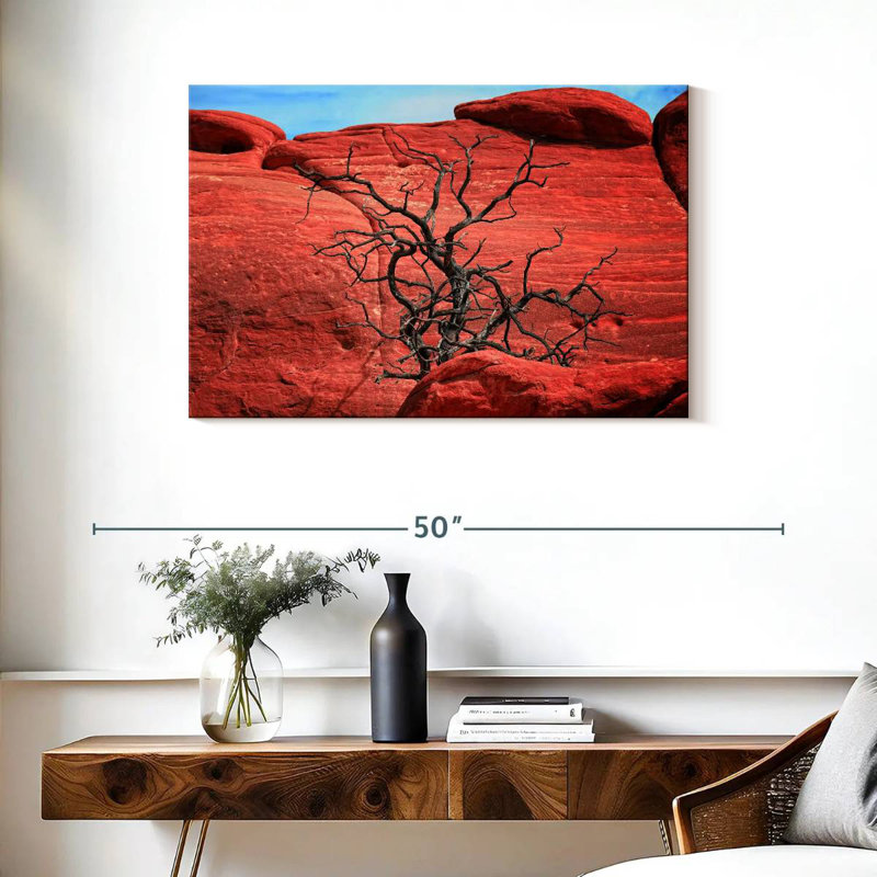 Harnek Dead Tree By Red Rocks, 24" H x 36" W