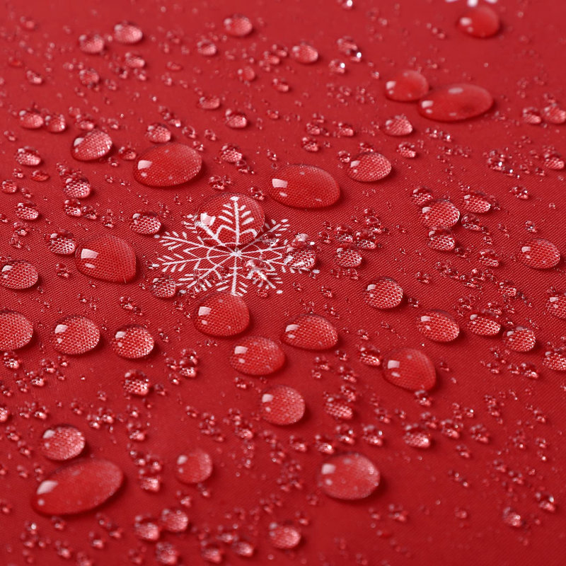 Festive Waterproof Christmas Shower Curtain – Red Bathroom Decor with Christmas Tree & Snowflake Design, Durable Polyester, Machine Washable, Weighted Bottom, Includes Hooks, 72"x72"
