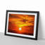 Striking Orange Sunset in Abstract - Framed Print-55615643-55615645