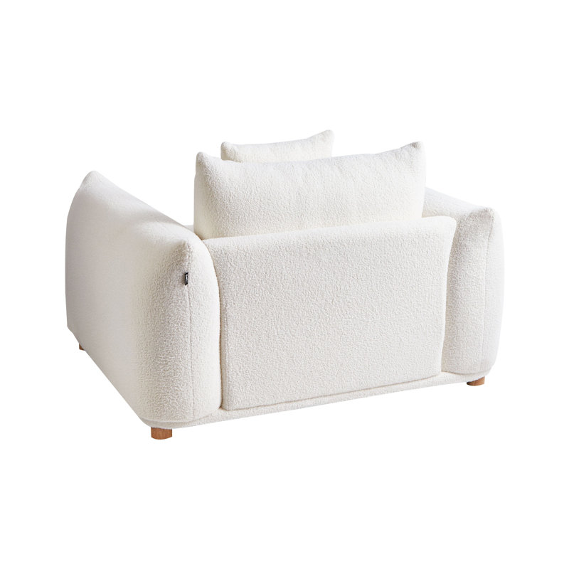 Armchair Alexias, White Boucle