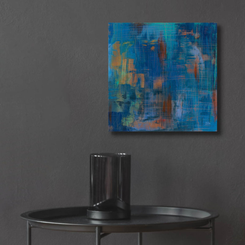 «Northern Lights» par Melissa Averinos, art mural en verre acrylique, H 12 po x l 12 po x P 0,13 po