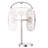 Angelike 3-Light Nickel Caged Table Lamp