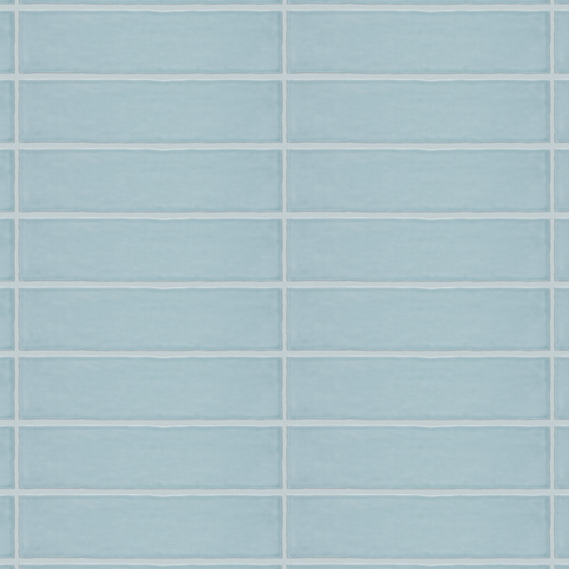 Carrelage mural en céramique 3 "x 12" Castillo, Bleu clair