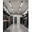 Bande DEL linéaire standard E2 Lighting de 1,2 m (4 pi) avec batterie de secours de 4 W, 5 puissances réglables, 5 températures de couleur sélectionnables, noire, ensemble de 6