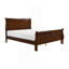 Lit-bateau classique de style Louis Philipe avec motif de cerisier brun-114230632-121473107