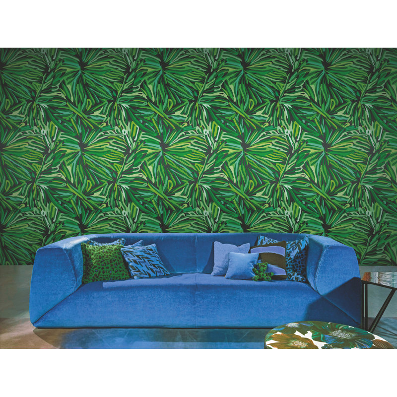 Papier peint Flora, Vert
