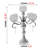 21.67'' H 5-Heads Crystal Tabletop Candelabra-1904423250