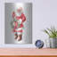 Art mural en métal «Jolly Santa with Wreath» par Danhui Nai, The Holiday Aisle®-8379989