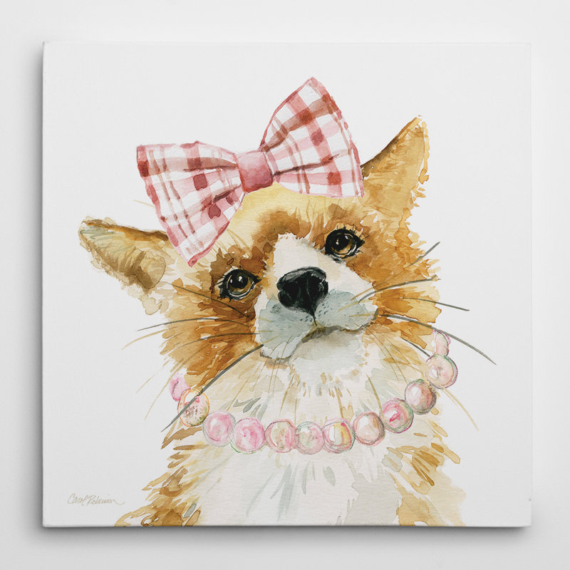Kerrick Glamour Girls Fox - reproduction d'art sur toile, H 32 po x l 32 po x P 1,5 po, Toile tendue