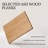 Minimalist Modern Light Walnut-coloured Ash Wood Side Table