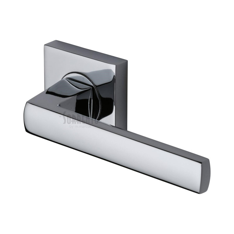 Heritage Brass Axis Door Handle Kit, Polished Chrome