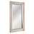 Brushed Nickel Polystyrene Rectangular Framed Beveled Mirror-541599872