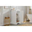 Ensemble de meuble-lavabo sur pied 16 po avec lavabo en céramique, ensemble de meuble-lavabo simple autoportant avec porte à fermeture douce et tablette réglable