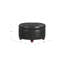 Repose-pieds de rangement rond en similicuir de 25 po de large Lona-112275960