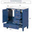 Meuble-lavabo simple avec plateau en céramique Shalimar, armoire de rangement moderne avec porte à fermeture douce et structure en bois massif, style autoportant-734106711-680586525