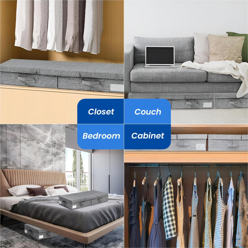 17 Stories Fabric Underbed Storage