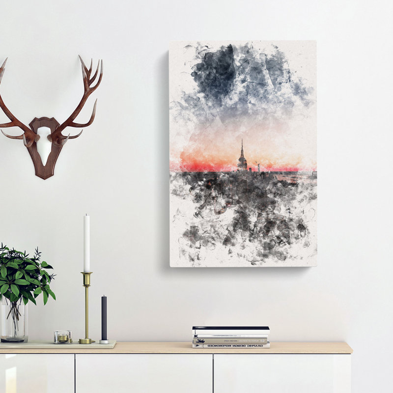 The Empire Stae in New York - Wrapped Canvas Graphic Art Print, 50cm H x 35cm W x 3cm D