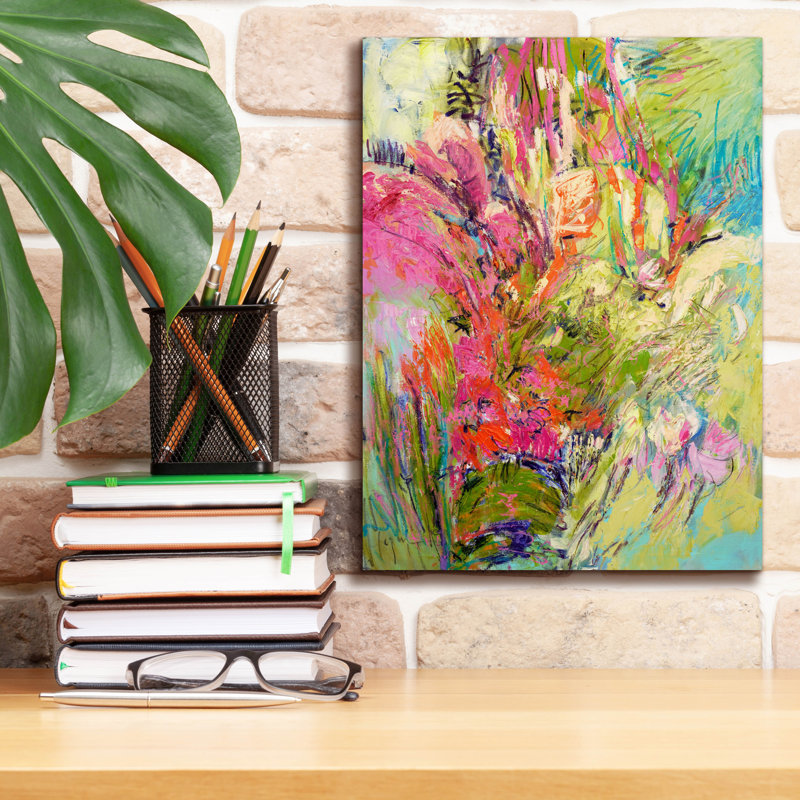  «Descendant Graces» par Dorothy Fagan, art mural sur toile, H 16 po x l 12 po