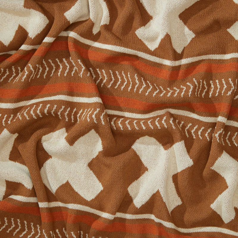 Southwest Throw Blanket, Caramel