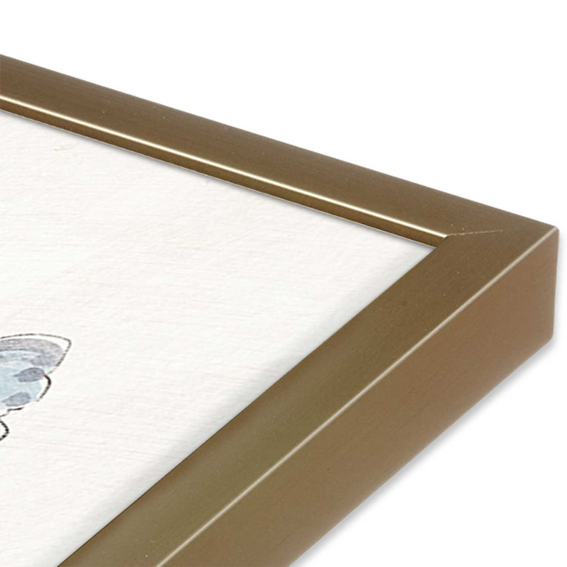 «Garden Melody In Bloom», Cadre doré brossé, H 13,25 po x l 13,25 po