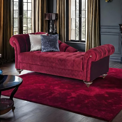 Chaise longue élégante en flanelle paresseuse