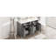 Meuble-lavabo moderne de 48 pouces avec lavabo en céramique, portes à fermeture en douceur, tiroir rabattable, tablettes de porte à double couche, solution de rangement élégante-1982877988