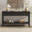Console de ferme avec 3 tiroirs et tablette inférieure, canapé minimaliste avec poignées en fer-1012848164